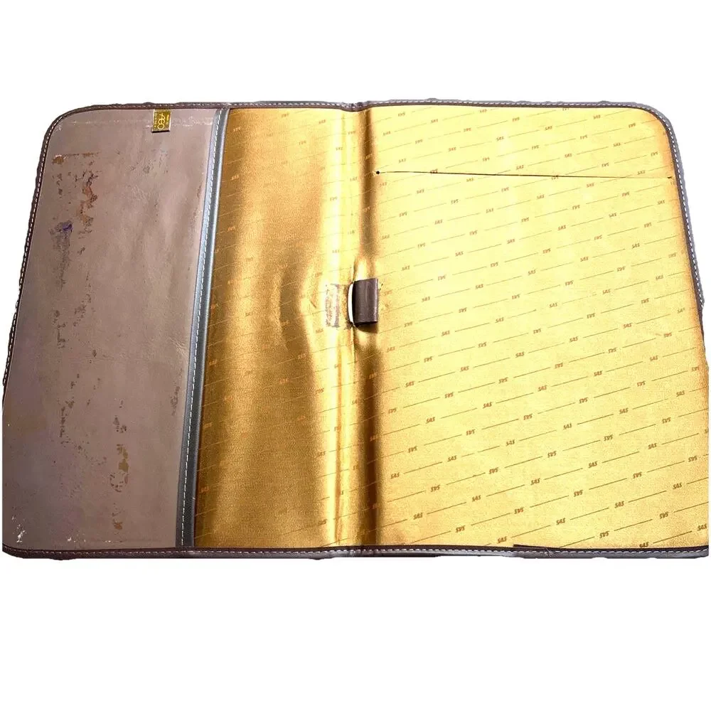Pierre Balmain Paris Leather Portfolio Bag And Binder RARE Vintage Day Planner??